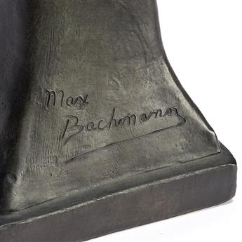MAX BACHMANN Bust of an American Indian.